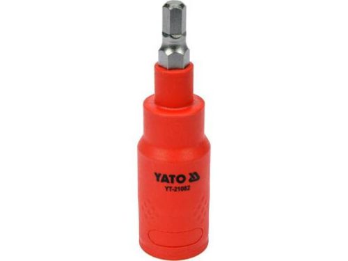 Yato szigetelt  hatszögletű bit, 6x75 mm,  3/8",  adapterrel