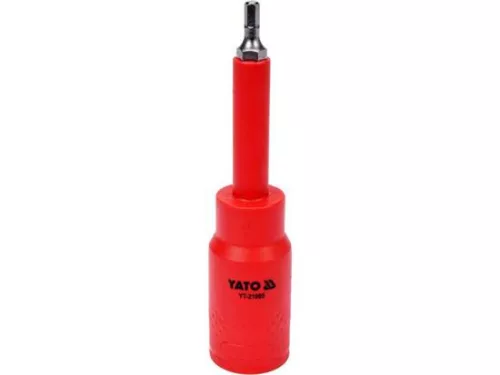 Yato Szigetelt hatszögletű bit, 4x120 mm, 1/2",  adapterrel