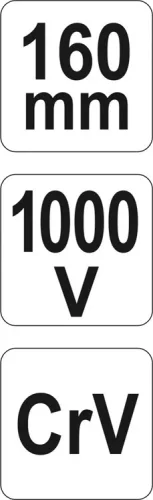 Yato oldalcsípő fogó 160 mm 1000 V-ig szigetelt