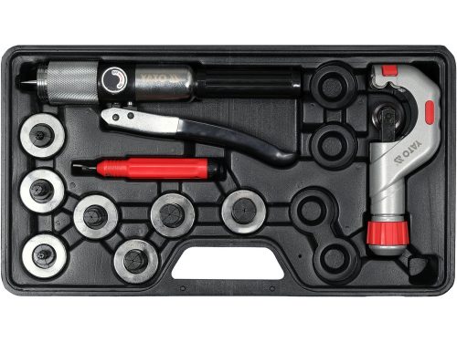 Yato hiderulikus csőperemező készlet 10 részes 3/8"-1 1/8"