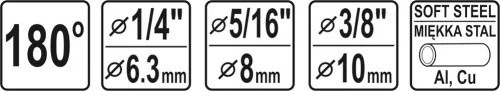 Yato csőhajlító kézi (6,8,10 mm)
