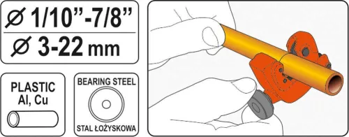 Yato csővágó 3-22mm