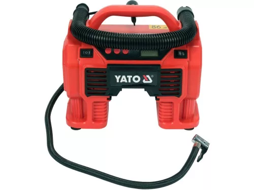 Yato akkus kompresszor 11 bar 18 V (akku + töltő nélkül) + 12 V szivargyújtó