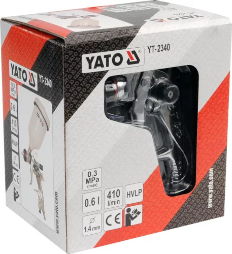 Yato felsőtartályos festékszórópisztoly 600 ml HVLP