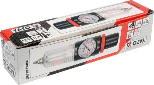 Yato pneumatikus levegő szűrő nyomásszabályzóval 1/4"
