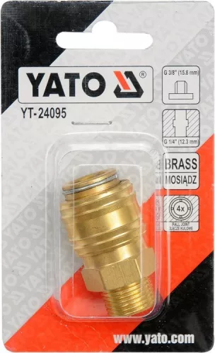 Yato pneumatikus gyorscsatlakozó 3/8" x 1/4"
