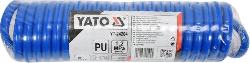 Yato pneumatikus tömlő (spirál) gyorscsatlakozóval 6,5 x 10 mm x 5 m