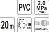 Yato Pneumatikus tömlő gyorscsatlakozóval 10 mm x 20 m