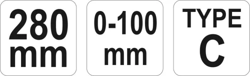 Yato c-alakú önzáró fogó 280 mm