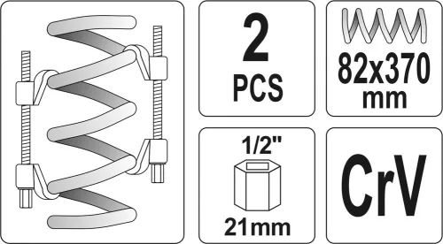 Yato rugóösszehúzó 82 x 370 (2 db/cs)