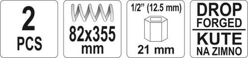Yato rugóösszehúzó 82 x 355 (2 db/cs)