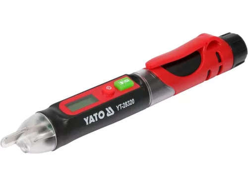 Yato fáziskereső érintésmentes mérés 12-1000 V szigetelt LCD kijelzővel