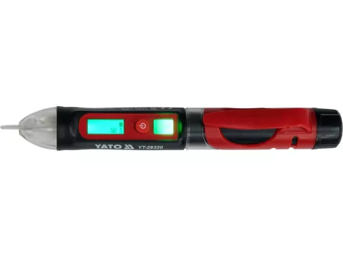 Yato fáziskereső érintésmentes mérés 12-1000 V szigetelt LCD kijelzővel