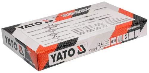 Yato menetfúró és metsző készlet (kézi) 44 részes HSS M3-M12
