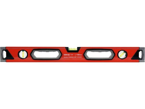 Yato vízmérték 3 libella 2 fogantyú 600 mm 0,5mm pontos