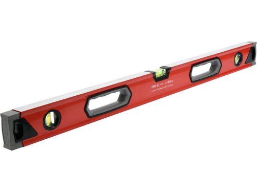 Yato vízmérték 3 libella 2 fogantyú 800 mm 0,5mm pontos