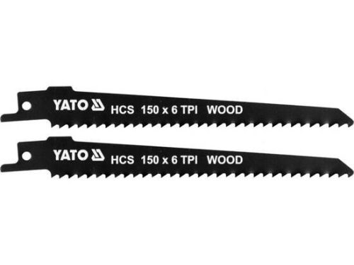 Yato szablyafűrészlap fához 150/1,0 mm 6 TPI HCS (2 db/cs)