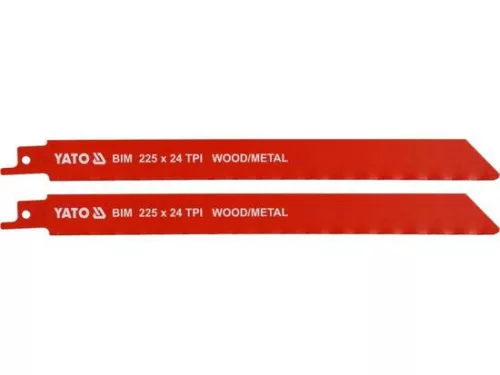 Yato szablyafűrészlap 225 mm/24TPI bimetál (2 db/csomag)