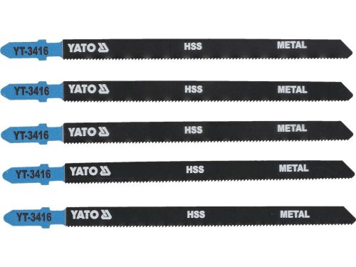 Yato Dekopírfűrészlap fémre T-befogás 21TPI 130/1,0 mm HSS (5 db/cs)