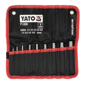 Yato bőrlyukasztó készlet 9 részes 2,5-10 mm