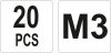 Yato acél szegecsanya M3 (20 db/cs)
