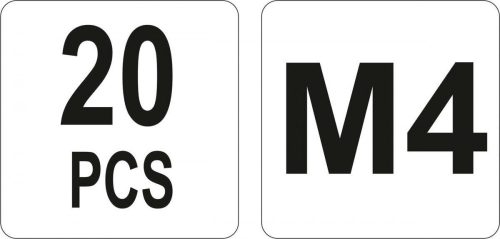 Yato acél szegecsanya M4 (20 db/cs)