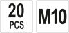 Yato acél szegecsanya M10 (20 db/cs)