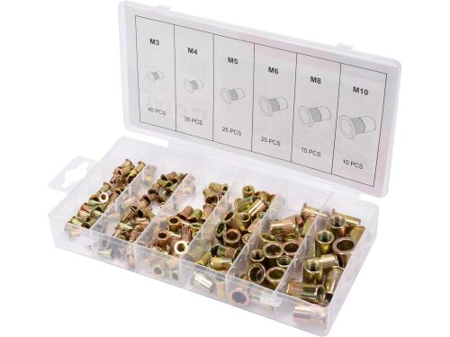 Yato acél szegecsanya készlet 150 részes