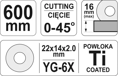 Yato csempevágó 600 mm 1 sínes