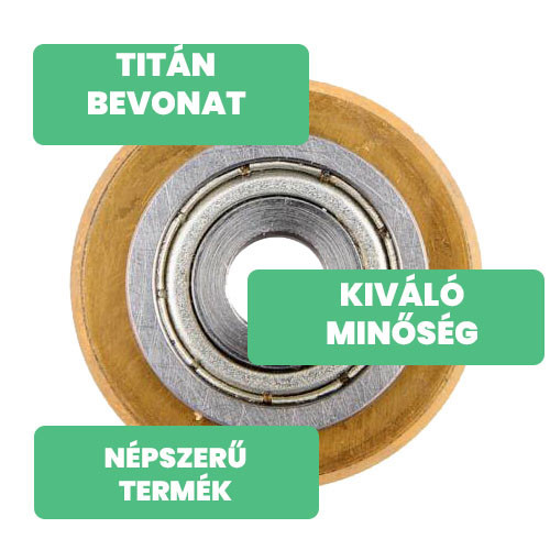 Yato csempevágó kerék 22 x 14 x 2 mm (YT-3704, YT-3705, YT-3706, YT-3707, YT-3708 csempevágókhoz)