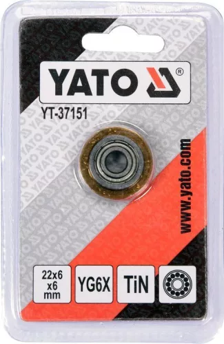 Yato csempevágó kerék 22 x 6 x 6 mm TiN bevonat