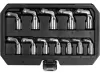 Yato nyitott csillag-dugókulcs készlet 12 részes 3/8" 8-19 mm CrV
