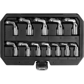 Yato nyitott csillag-dugókulcs készlet 12 részes 3/8" 8-19 mm CrV
