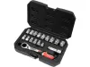 Yato nyitott dugókulcs készlet 17 részes 3/8", 1/2" Spline