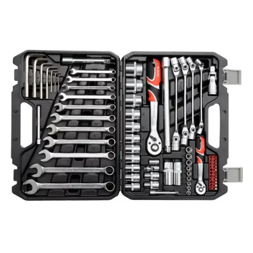 Yato dugókulcs készlet 77 részes 1/4", 1/2" CrV