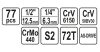 Yato dugókulcs készlet 77 részes 1/4", 1/2" CrV