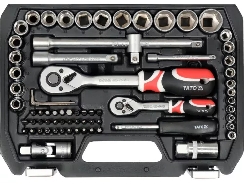 Yato dugókulcs készlet 72 részes 1/4", 1/2" CrV
