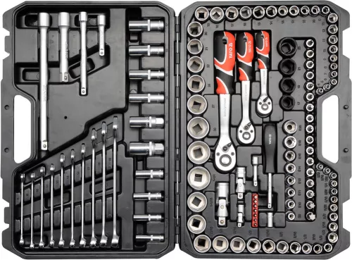 Yato dugókulcs készlet 120 részes 1/4", 3/8", 1/2" CrV