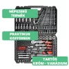 Yato dugókulcs készlet 216 részes 1/4", 3/8", 1/2" CrV