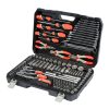 Yato szerszámkészlet 129 részes 1/4", 3/8", 1/2" CrV CrMo
