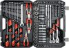 Yato szerszámkészlet 129 részes 1/4", 3/8", 1/2" CrV CrMo