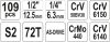 Yato Szerszámkészlet 109 részes 1/4", 1/2" CrV CrMo