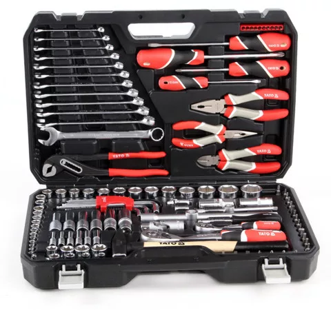 Yato szerszámkészlet 122 részes 1/4", 1/2" CrV CrMo