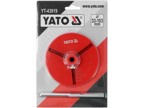 Yato rögzítő korong wolfrám-karbid lyukfűrészhez való fúróval 33-103mm