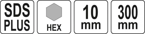 Yato hosszabbítószár körkivágó központosítóhoz 300 mm SDS-Plus-HEX