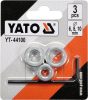 Yato csigafúró mélységhatároló készlet 3 részes 6, 8, 10 mm