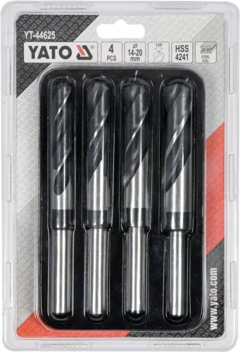 Yato fémfúró készlet 4 részes 14,0-20,0 mm HSS