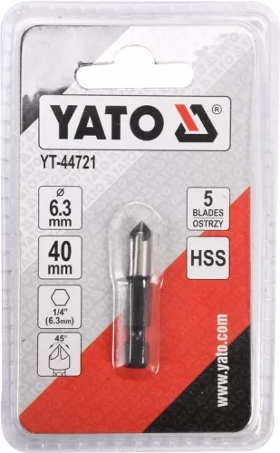 Yato kúpos süllyesztő fémre 6,3 mm bit befogású HSS