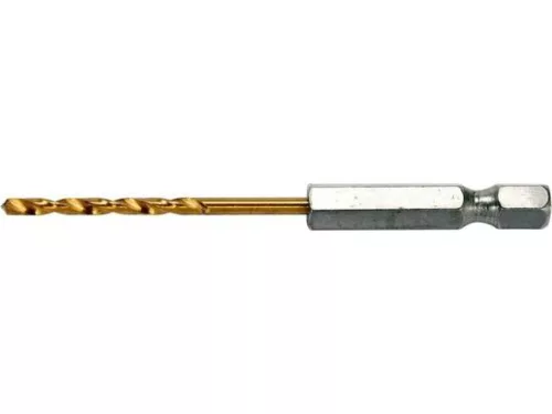 Yato csigafúró 2,5 x 80 / 30 mm HSS-TiN bit befogású