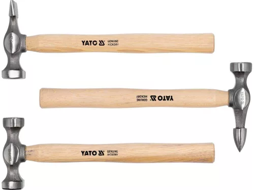 Yato karosszériás kalapács és egyengető készlet 7 részes Hickory nyéllel